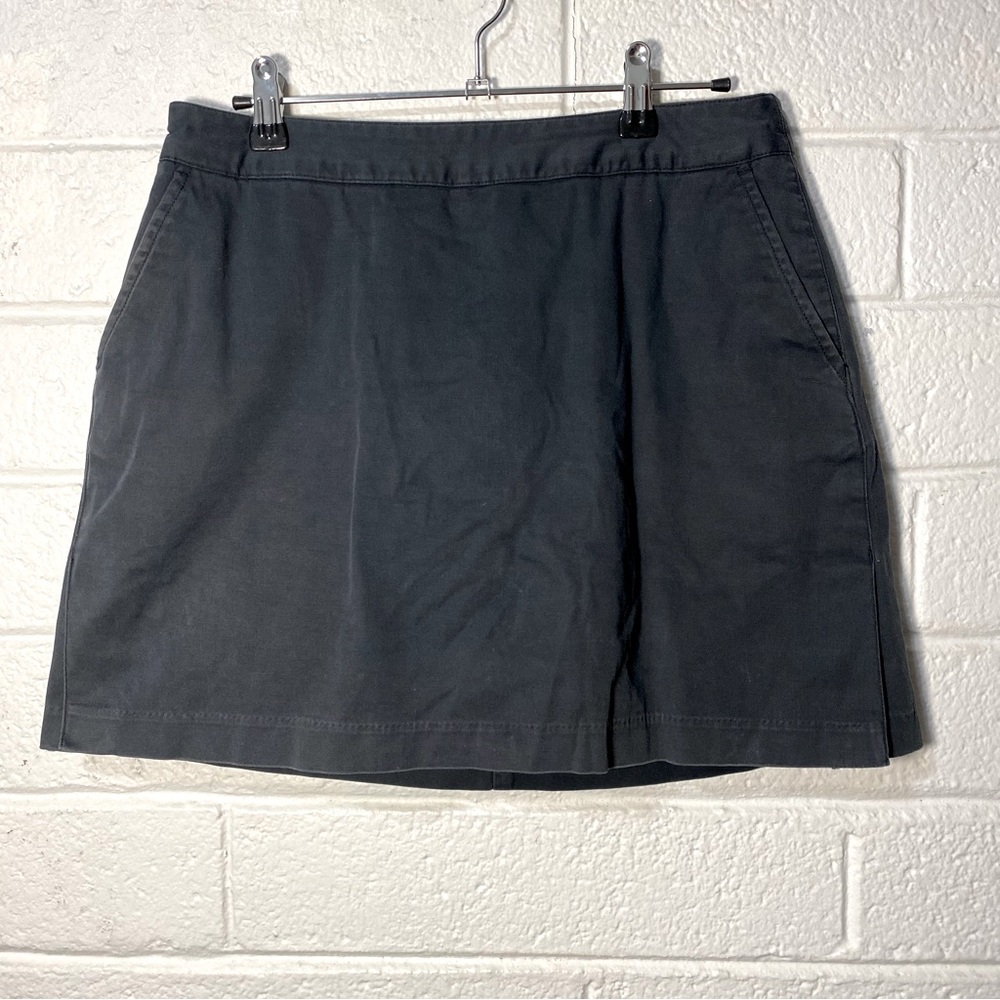 Vintage Adidas Skort Stretch Women’s 6 Mini Skirt Black Shorts Sporty Golf Zip